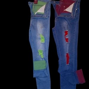 Distressed Denim Jeans